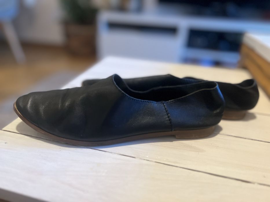 Zara skórzane buty