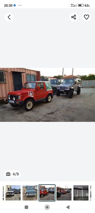 Suzuki samurai 1.0 1.3 1.9td e d peças a bom preço