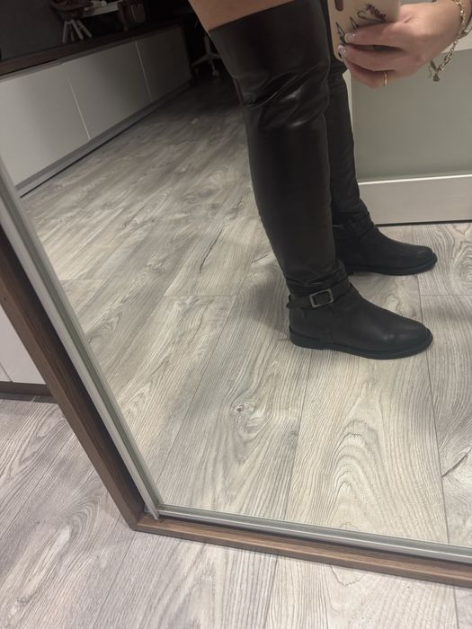 Ботфорди шкіряні