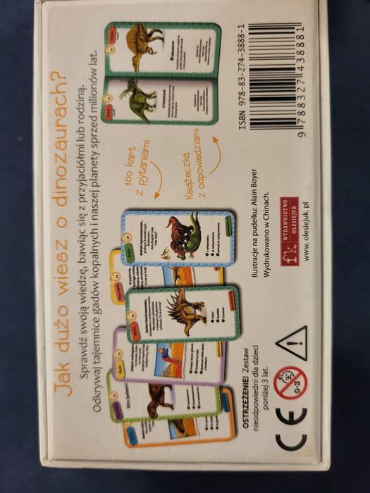 Quiz Dinozaury - gra karciana