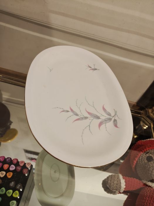 Eschenbach piękny duży talerz patera kwiaty