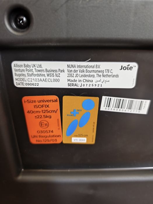 Cadeira auto Joie I-prodigi