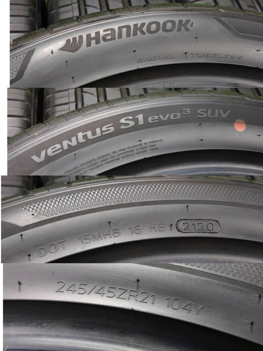 НОВІ‼️•245/45/ZR21 •Hankook Ventus S1 Evo3 SUV •Літні Шини•