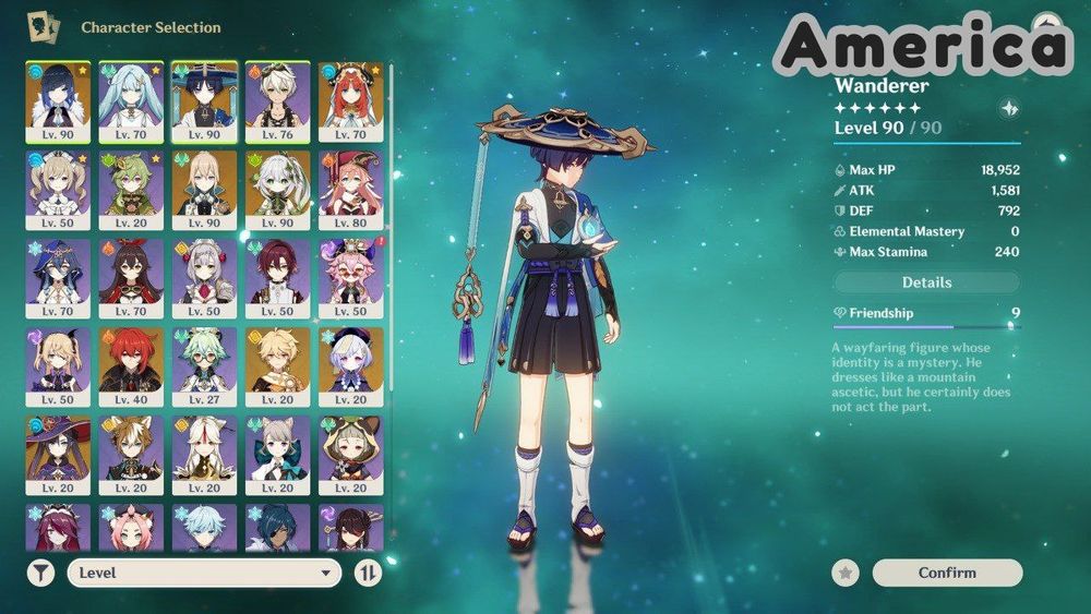 Акаунт Genshin Impact - рівень 60