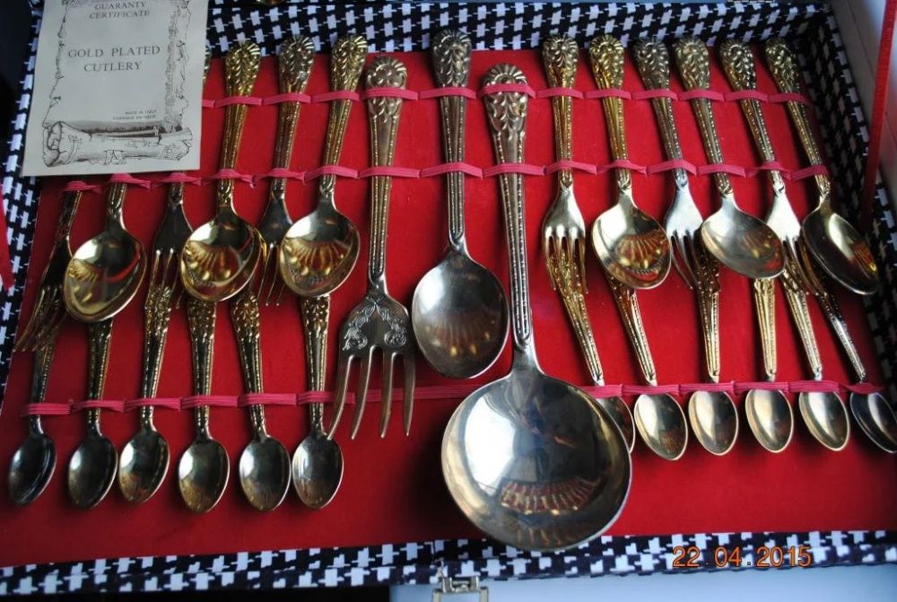 столовый набор Gold plated cutlere