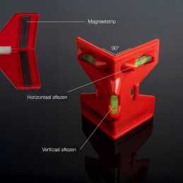POZIOMICA Kątowa Narożna do Ogrodzeń SŁUPKOW RUR MAGNETYCZNA 3 Libelki