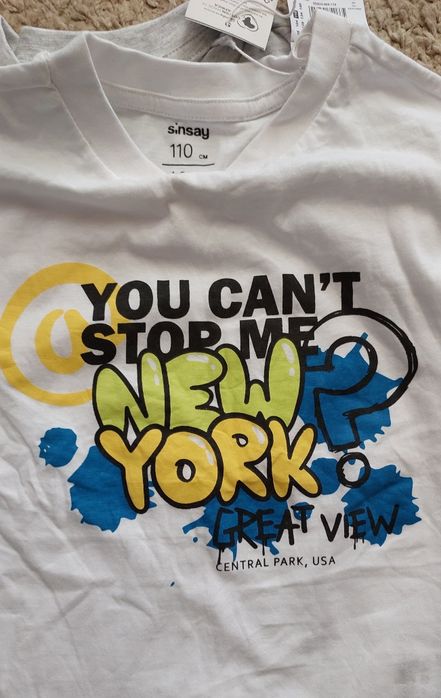 Nowe koszulki T-shirt 110 dwupak