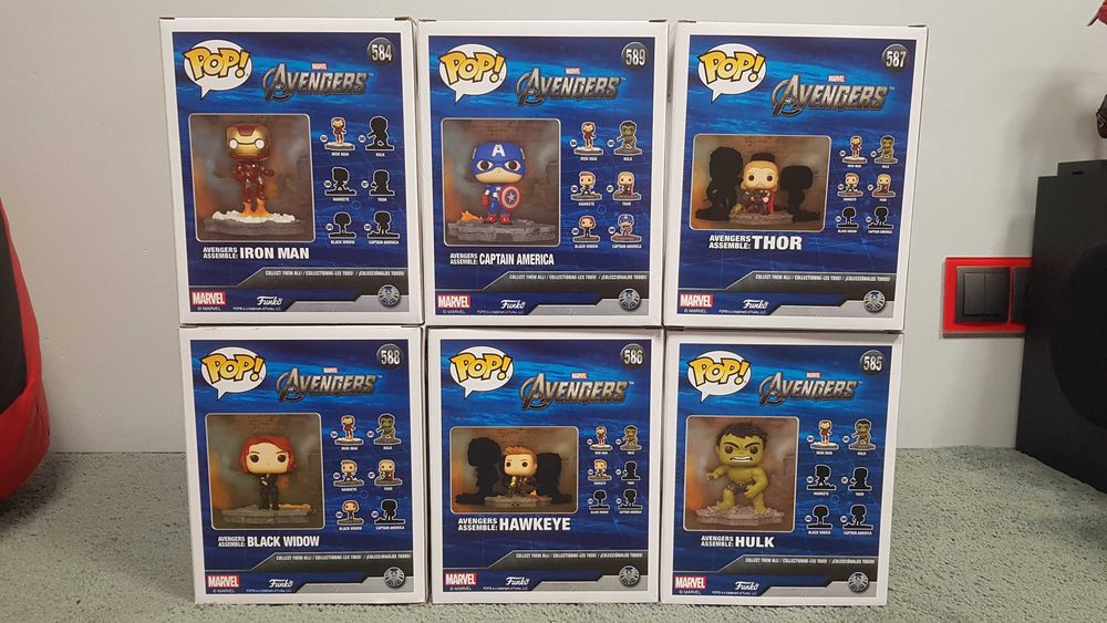 Avengers Assemble Funko Pop Komplet (6szt.)