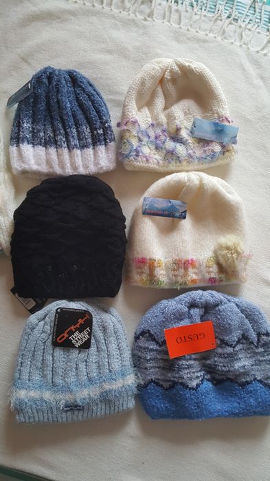 Шапка вязаная двойная