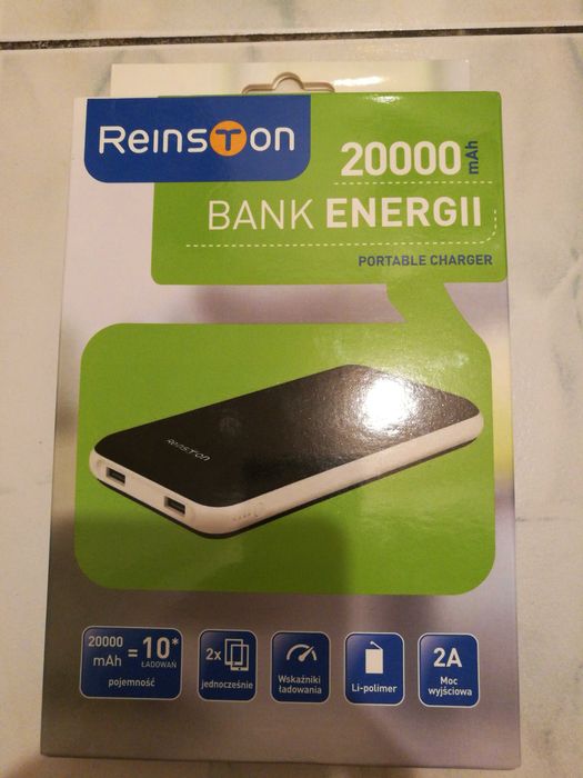 Powerbank 20000 mah. Nowy zafoliowany