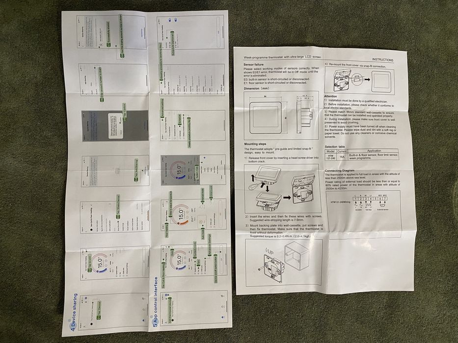 США! Терморегулятор Теплый Пол  программируемый Отопления Пола