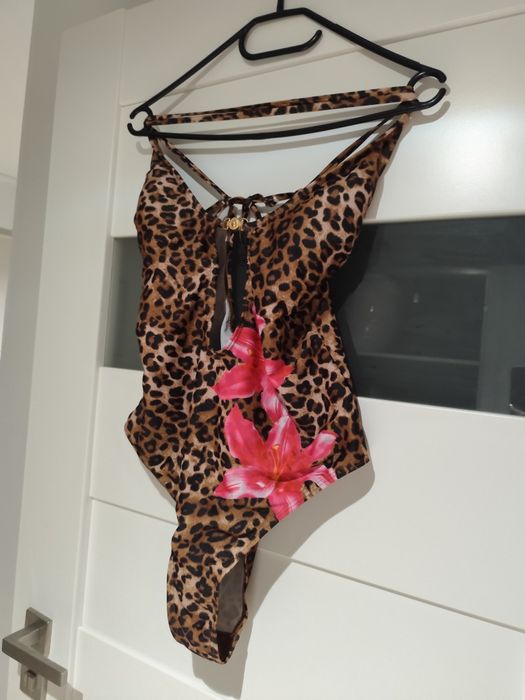 Shein strój kąpielowy sexy panterka róż r.l