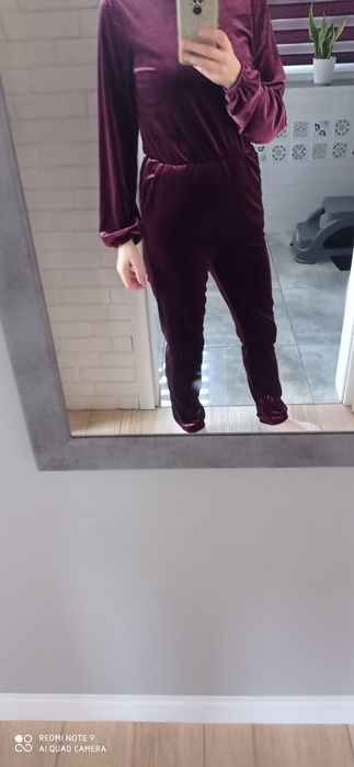 Welurowy kombinezon, s