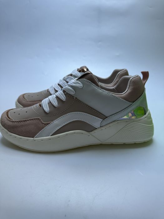 Nowe sneakersy buty damskie  40 beżowe skora outlet