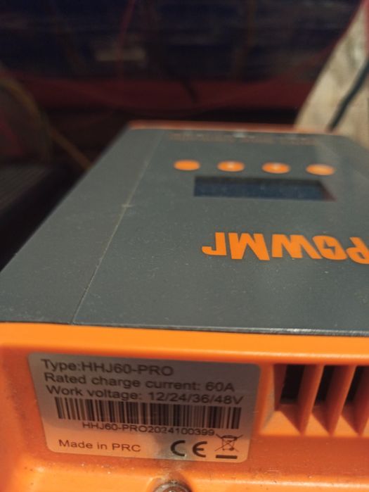 MPPT Контроллер заряда PowMr 60A (12V/24V/36V/48V) HHJ60-PRO