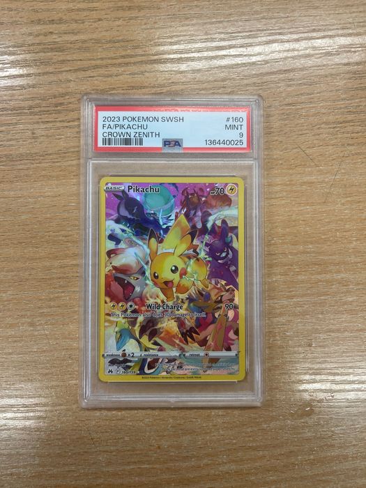 Karta Pokemon Pikachu 160/159 Crown Zenith PSA 9 Mint