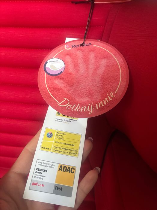 Renolux Renofix fotelik samochodowy 100-150cm, 15-36kg