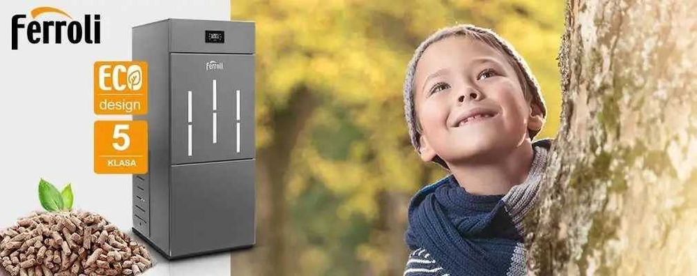 Kocioł Ferroli Biopellet PRO12 kW (3,6 - 12 KW) powystawowe