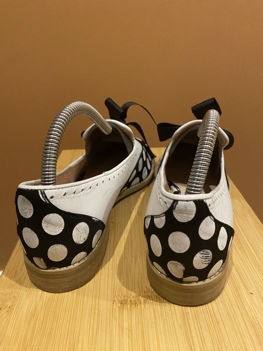 Loft37 L37 mokasyny, polbuty 37 w groszki