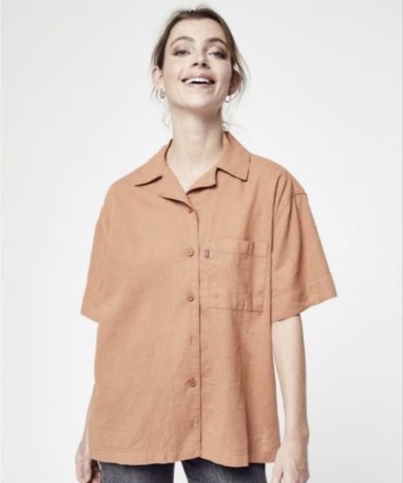 Лляна сорочка levis оригінал/ жіноча лляна сорочка