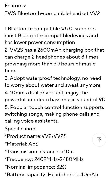 Słuchawki sportowe BT V5.0,Power bank.