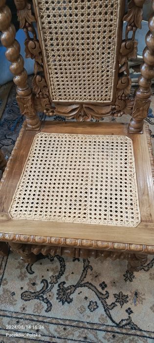 Krzesła stylizowane ratanowe nowe