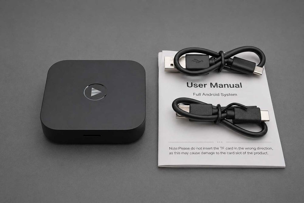 AI Box CarPlay Android Auto bezprzewodowy | Adapter USB Plug & Play