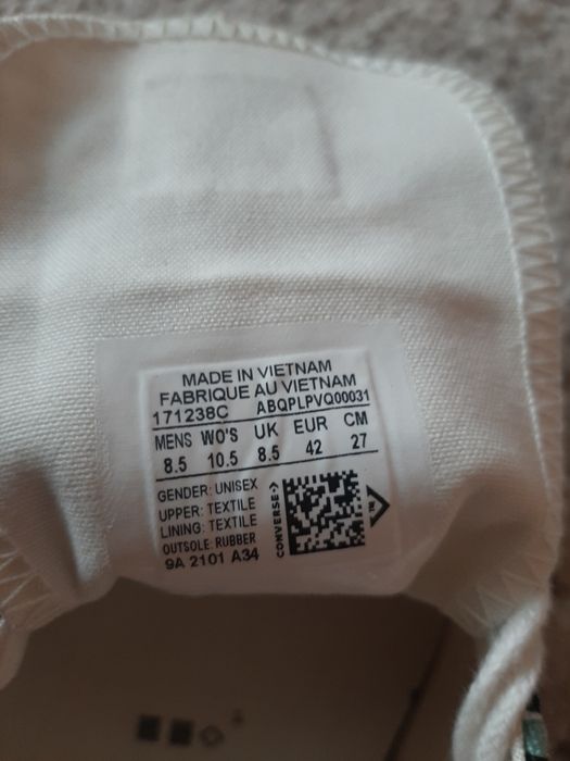 Кеди Carhartt Converse( oригінал)42розміруUK8,5)