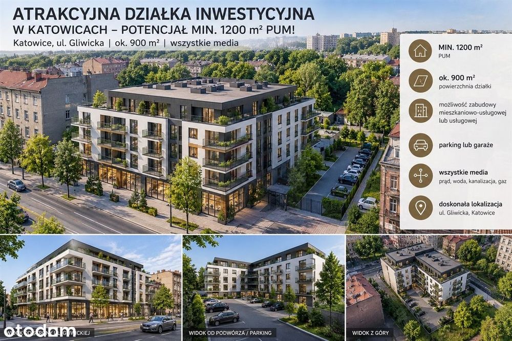 Działka Inwestycyjna 1200 do 1400 PUM