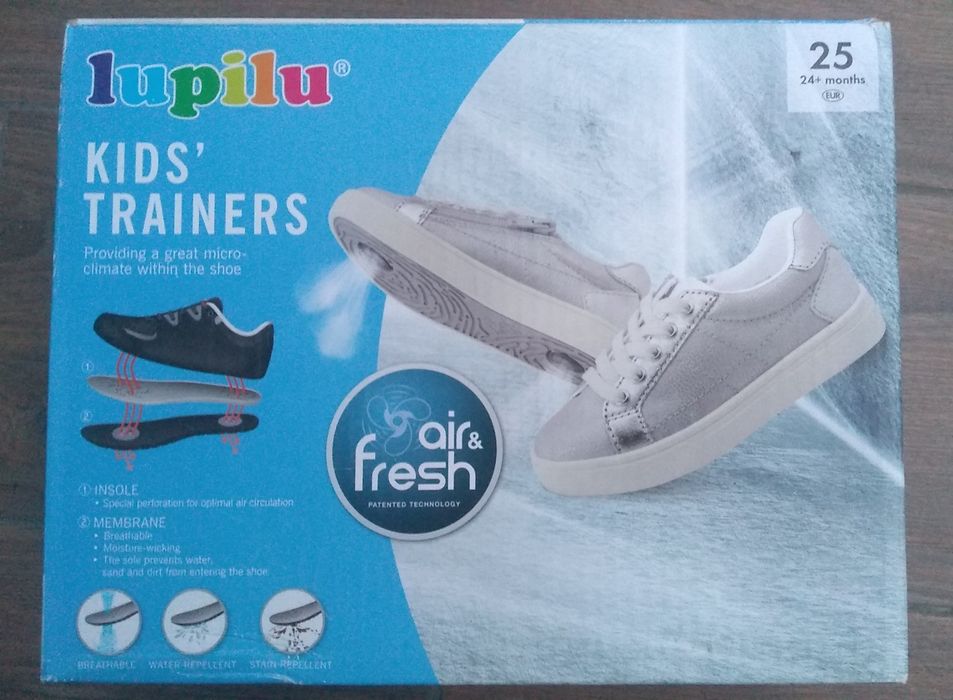 Nowe Buciki, sneakersy dziewczęce Lupilu, rozmiar 25,