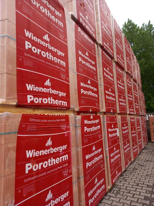 Pustak ceramiczny szlifowany Porotherm 25 P+W DRYFIX Wienerberger