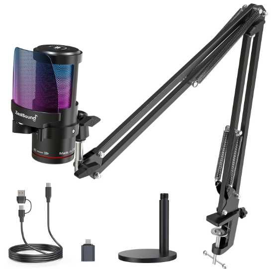 Mikrofon Komputerowy Gamingowy  ZEALSOUND