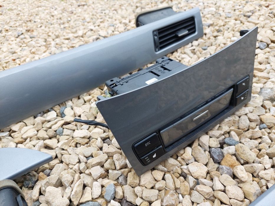 Dekory Wnętrza BMW E60 E61 LCI CIC Komplet Srebrny połysk
