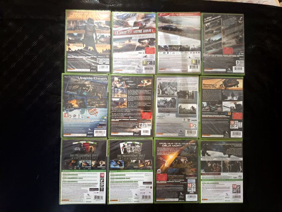 Jogos selados para a Xbox 360 e one