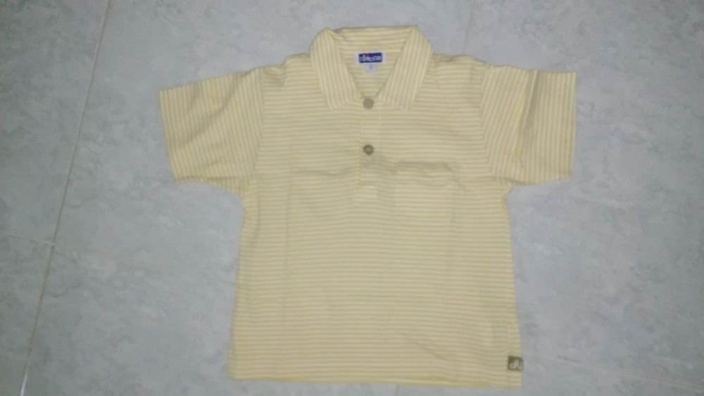 Jardineiras e Polo da marca Chicco - 2 anos