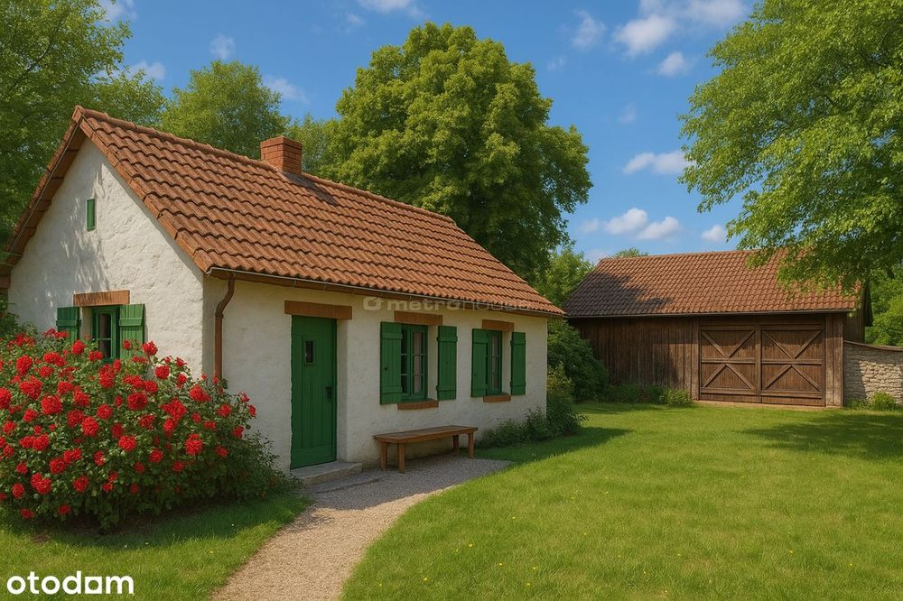 Atrakcyjna działka z zabudowaniami.