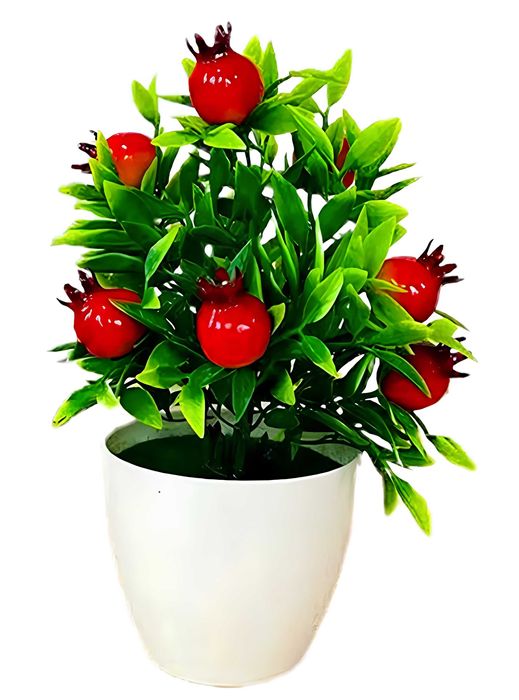 SZTUCZNE DRZEWKO GRANAT w doniczce ozdoba domu ogrodu roślina kwiat