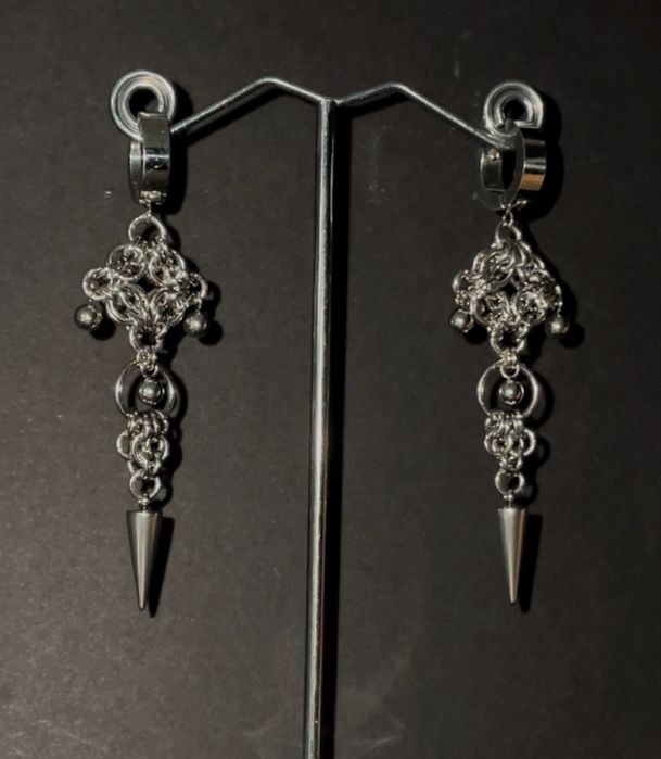 Nowe kolczyki ze stali chirurgicznej styl gotycki