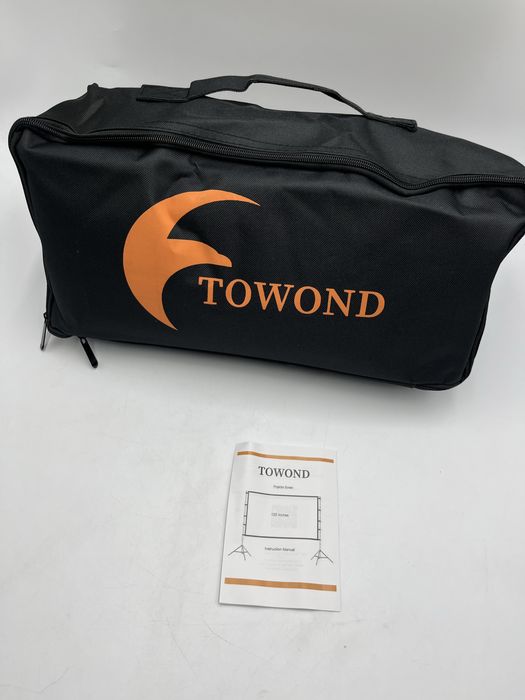 Ekran projekcyjny TOWOND 120 cali – z pełnym zestawem i torbą