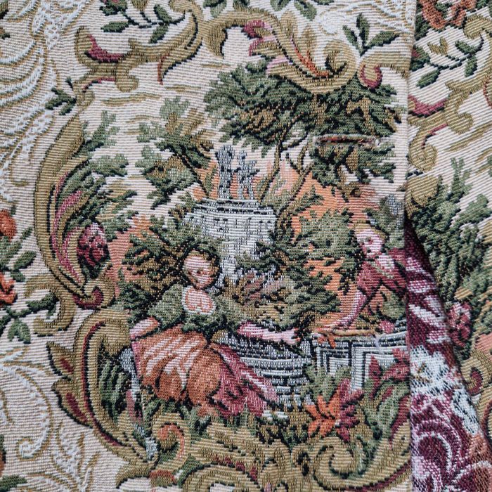 Вінтажний жіночий жакет з гобеленової тканини