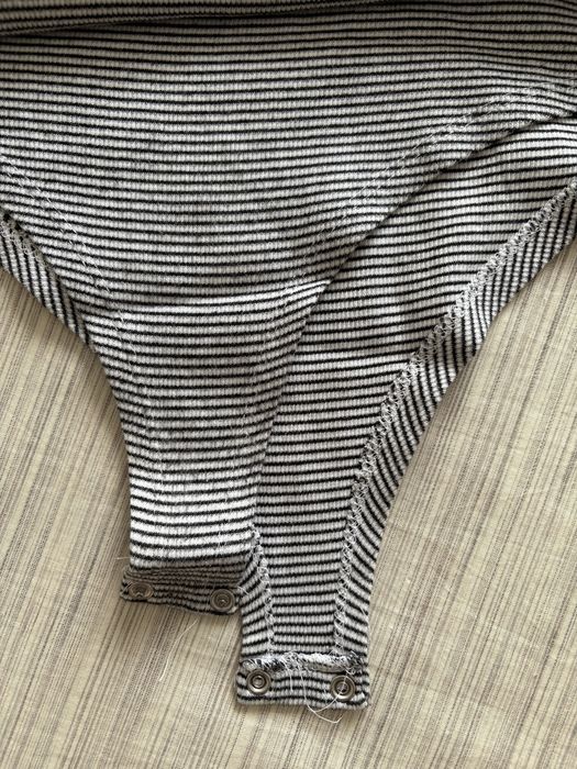 Body riscas preto e branco Pull&Bear