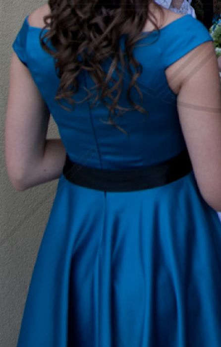 Jak NOWA Sukienka na wesele wizytowa r. 36 morska / ciemny turkus