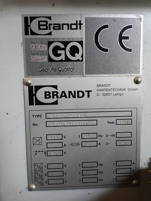 okleiniarka Brandt KDN 340 // homag scm sprint jaroma felder holzmann