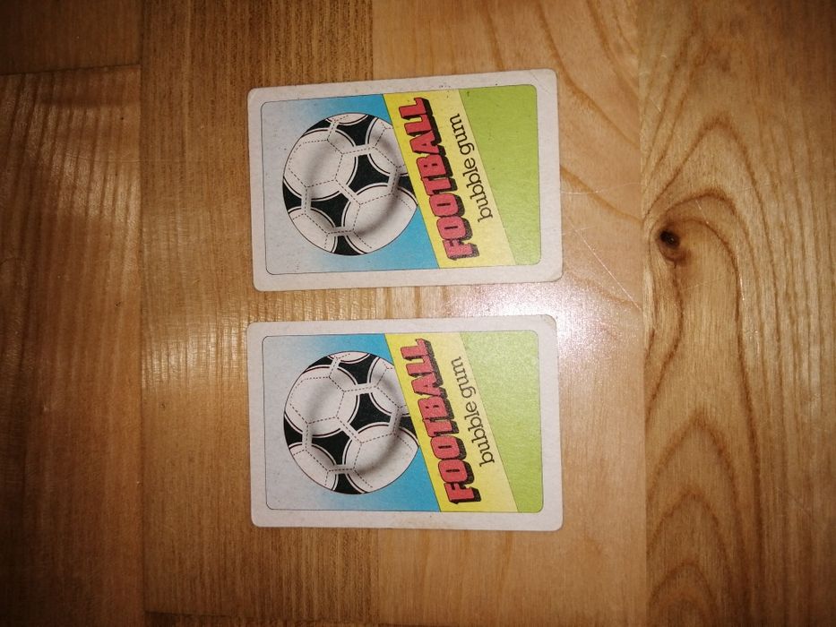 Football bubble gum karty piłkarze