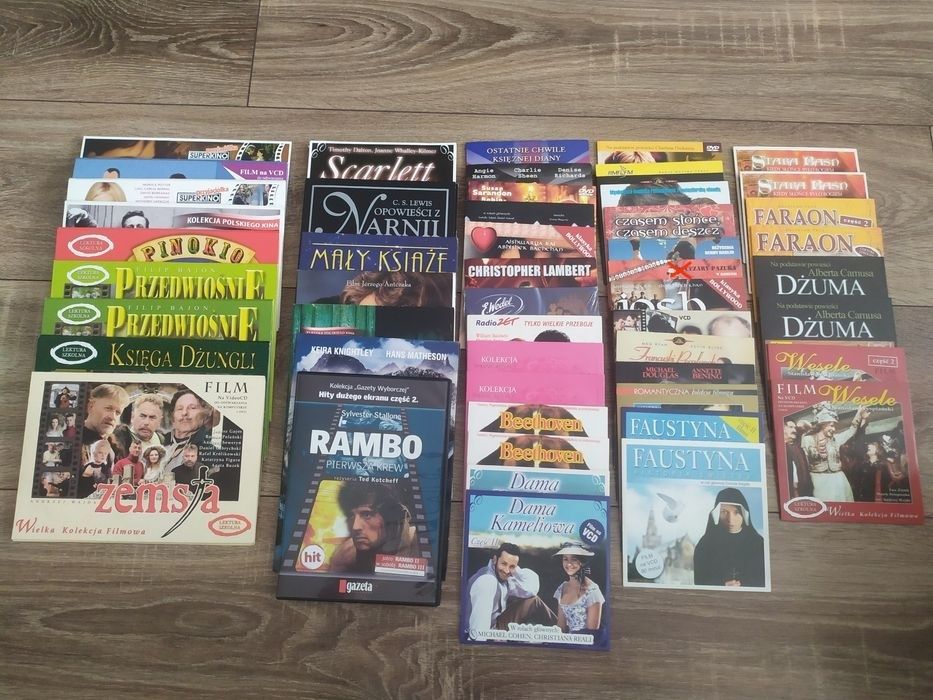 Płyty z filmami na DVD, VCD