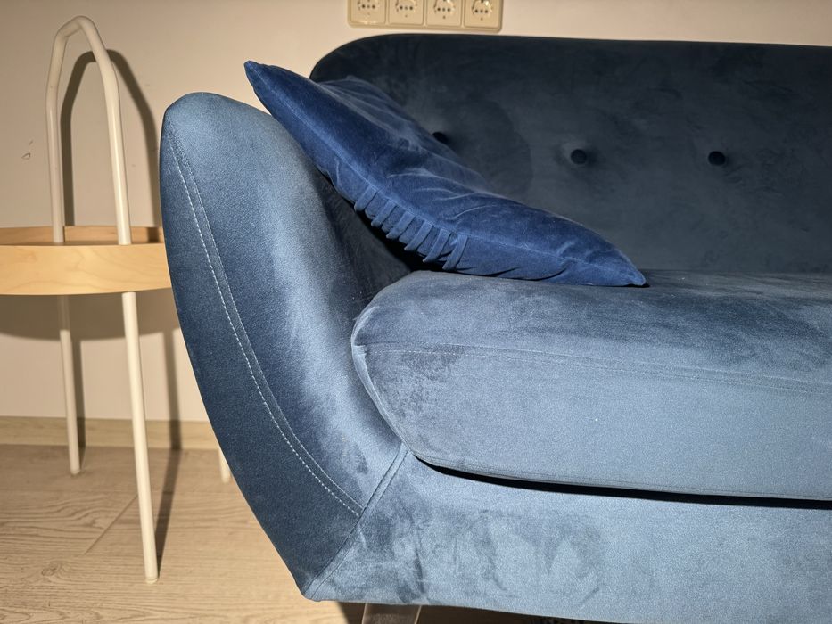 Диван Jysk Egedal синій оксамит