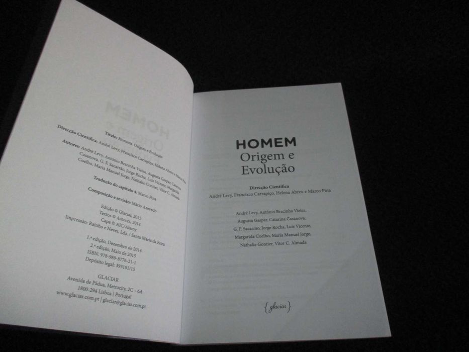 Livro Homem Origem e Evolução André Levy