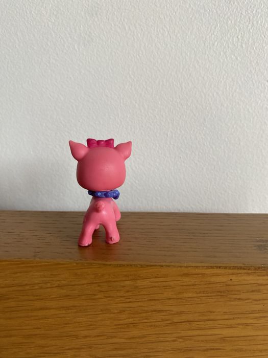 Figura pvc boneco porco rosa polly pocket
