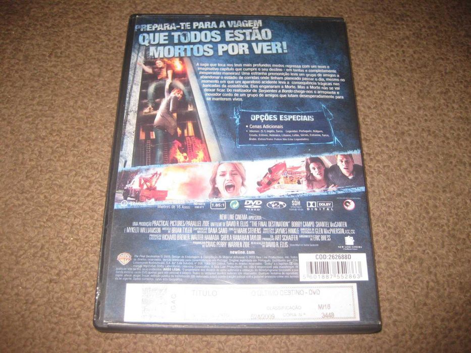 DVD "O Último Destino 4" de David R. Ellis