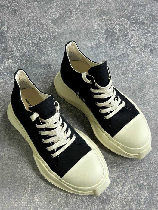 Кеди Rick Owens DRKSHDW Abstract Ramones jumbo lace laces кросівки